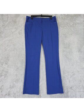 Express Columnist Dress Pants Womens 8R Blue Twill Slim Stretch Work Office